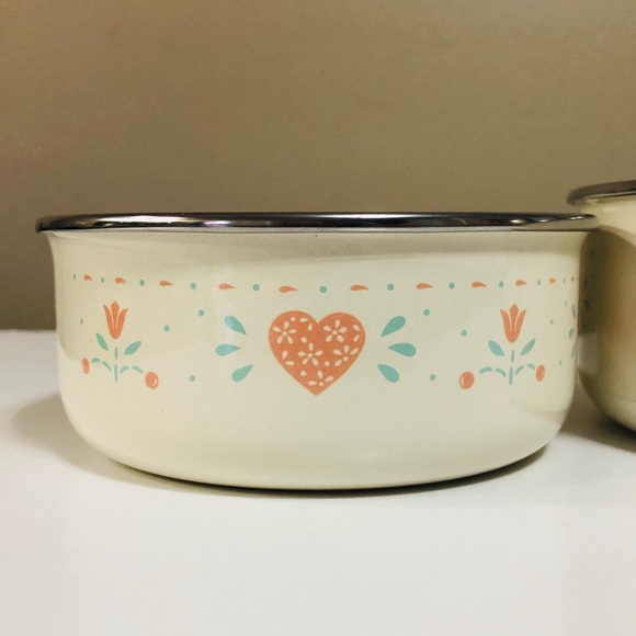 Vintage Corning Ware Forever Yours Mixing Bowl Set - Picture 8 of 11